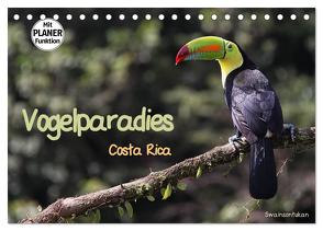 Vogelparadies Costa Rica (Tischkalender 2024 DIN A5 quer), CALVENDO Monatskalender von Imhof,  Walter