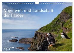 Vogelwelt und Landschaft der Färöer (Wandkalender 2024 DIN A4 quer), CALVENDO Monatskalender von Utelli,  Anna-Barbara