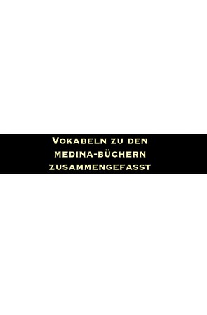 Vokabeln der Medina Bücher von Media,  Kashfushubuhat