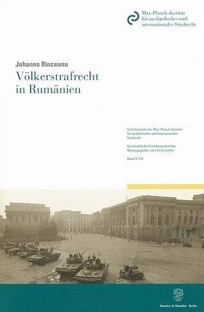 Völkerstrafrecht in Rumänien. von Rinceanu,  Johanna