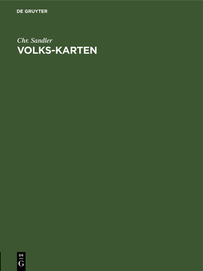 Volks-Karten von Sandler,  Chr.