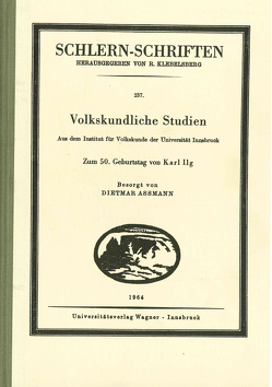 Volkskundliche Studien von Assmann,  Dietmar