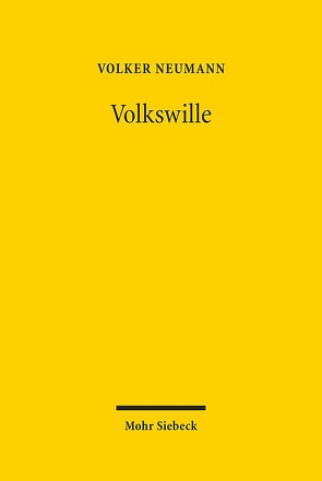 Volkswille von Neumann,  Volker