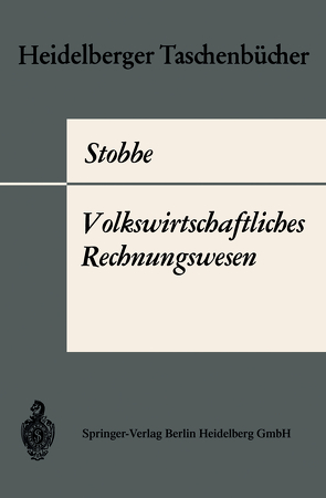 Volkswirtschaftliches Rechnungswesen von Stobbe,  A.