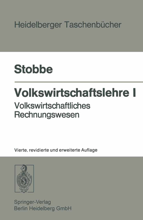 Volkswirtschaftslehre I von Stobbe,  A.