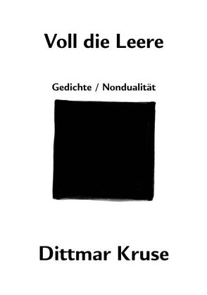 Voll die Leere von Kruse,  Dittmar