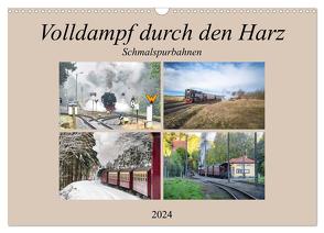 Volldampf durch den Harz (Wandkalender 2024 DIN A3 quer), CALVENDO Monatskalender von Gierok / Magic Artist Design,  Steffen