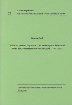 „Vollendet, was ihr begonnen!“ von Jank,  Dagmar