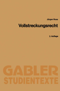 Vollstreckungsrecht von Rosa,  Jürgen