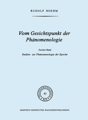 Vom Gesichtspunkt der Phänomenologie von Boehm,  Rudolf