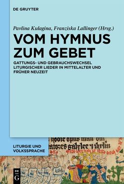 Vom Hymnus zum Gebet von Kulagina,  Pavlina, Lallinger,  Franziska