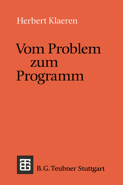 Vom Problem zum Programm von Klaeren,  Herbert