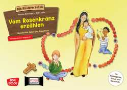 Vom Rosenkranz erzählen. Kamishibai Bildkartenset von Lefin,  Petra, Mehringer,  Monika