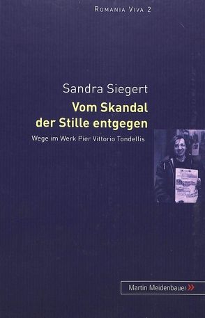 Vom Skandal der Stille entgegen von Siegert,  Sandra