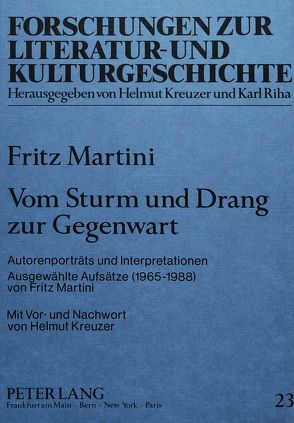 Vom Sturm und Drang zur Gegenwart von Rosenstein,  Doris