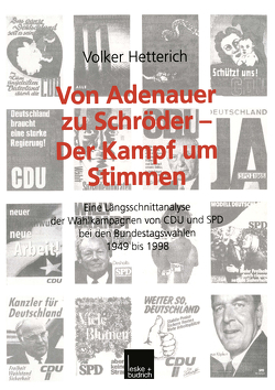 Von Adenauer zu Schröder — Der Kampf um Stimmen von Hetterich,  Volker