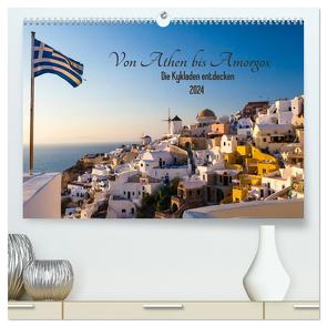 Von Athen bis Amorgos – Die Kykladen entdecken (hochwertiger Premium Wandkalender 2024 DIN A2 quer), Kunstdruck in Hochglanz von Webeler,  Janita