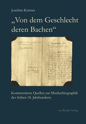 „Von dem Geschlecht deren Bachen“ von Kremer,  Joachim