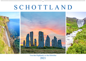 Von den Highlands zu den Hebriden (Wandkalender 2021 DIN A2 quer) von Schnitzler,  Harald