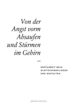 Von der Angst vorm Absaufen und Stürmen im Gehirn von Mentasti,  Johannes