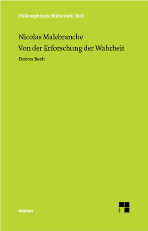 Von der Erforschung der Wahrheit von Klemmt,  Alfred, Malebranche,  Nicolas