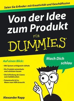 Von der Idee zum Produkt für Dummies von Rapp,  Alexander