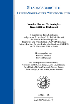 Von der Idee zur Technologie – Kreativität im Blickpunkt von Banse,  Gerhard, Mertzsch,  Norbert