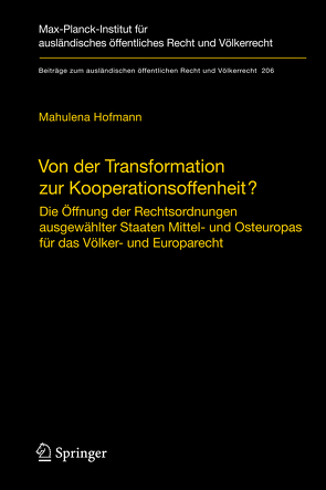 Von der Transformation zur Kooperationsoffenheit? von Hofmann,  Mahulena