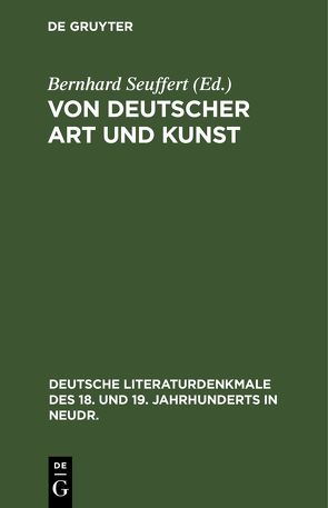 Von deutscher Art und Kunst