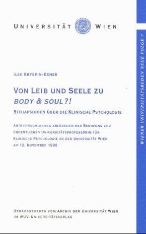 Von Leib und Seele zu Body & Soul von Kryspin-Exner,  Ilse