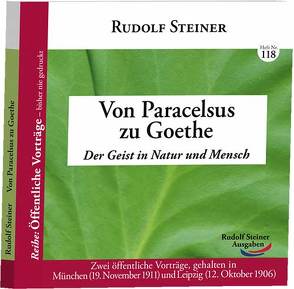 Von Paracelsus zu Goethe von Steiner,  Rudolf