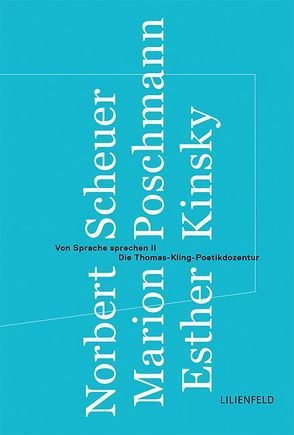 Von Sprache sprechen II von Kinsky,  Esther, Poschmann,  Marion, Scheuer,  Norbert