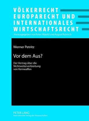 Vor dem Aus? von Petritz,  Werner