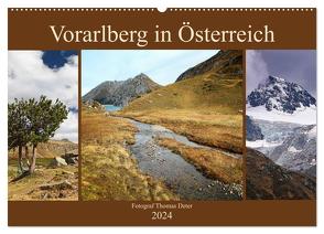 Vorarlberg in Österreich (Wandkalender 2024 DIN A2 quer), CALVENDO Monatskalender von Deter,  Thomas