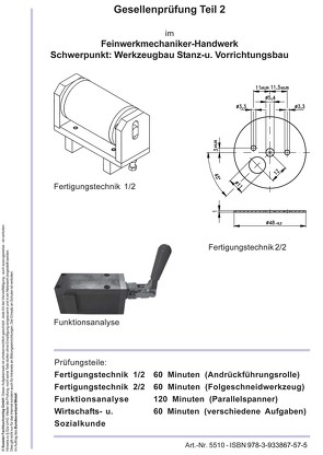 Vorbereitungsprüfung Theorie GP Teil 2 Feinwerkmechaniker Schwerpunkt Werkzeugb. Stanz- u. Vorrichtungsbau