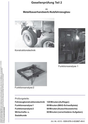 Vorbereitungsprüfung Theorie GP Teil 2 Metallbauer-Nutzfahrzeugbau