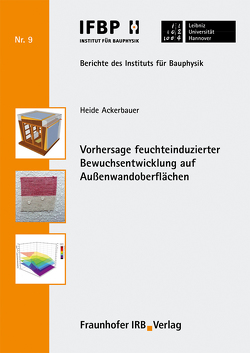 Vorhersage feuchteinduzierter Bewuchsentwicklung auf Außenwandoberflächen. von Ackerbauer,  Heide, Fouad,  Nabil A.