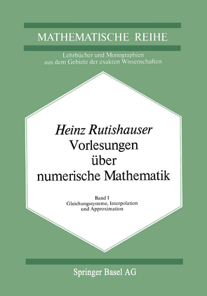 Vorlesungen über Numerische Mathematik von Rutishauser,  H.