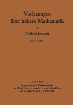 Vorlesungen über höhere Mathematik von Duschek,  Adalbert