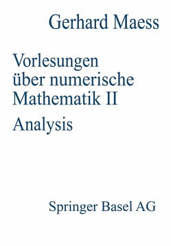 Vorlesungen über numerische Mathematik von MAESS