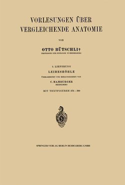 Vorlesungen über Vergleichende Anatomie von Hamburger,  NA