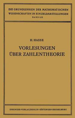 Vorlesungen über Zahlentheorie von Hasse,  Helmut