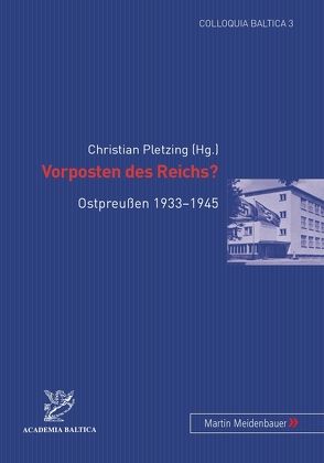 Vorposten des Reichs? von Pletzing,  Christian