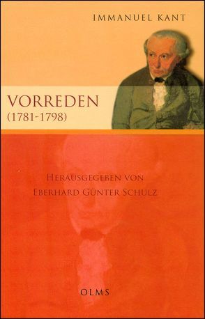 Vorreden (1781-1798). von Kant,  Immanuel