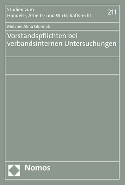 Vorstandspflichten bei verbandsinternen Untersuchungen von Glombik,  Melanie Alina