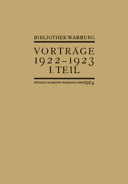 Vorträge der Bibliothek Warburg von Bibliothek Warburg