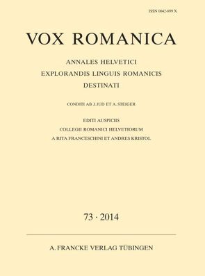 Vox Romanica 73 (2014)