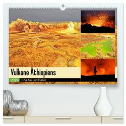 Vulkane Äthiopiens – Erta Ale und Dallol (hochwertiger Premium Wandkalender 2024 DIN A2 quer), Kunstdruck in Hochglanz von Herzog,  Michael