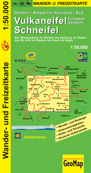 Vulkaneifel Schneifel Wander- und Freizeitkarte