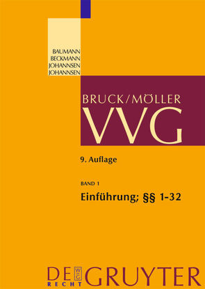 VVG / Einführung; §§ 1-32 VVG von Beckmann,  Roland Michael, et al.